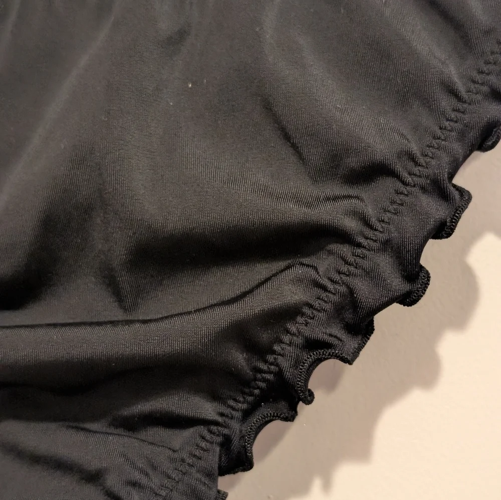 Shade and Shore Black Ruffled Bikini Bottoms Size Small - Picture 5 of 6